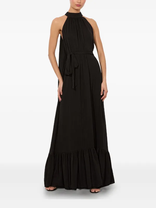 side slit knit dress Square Neck Side Slit Knit Dress– Beyazura.com main image 1