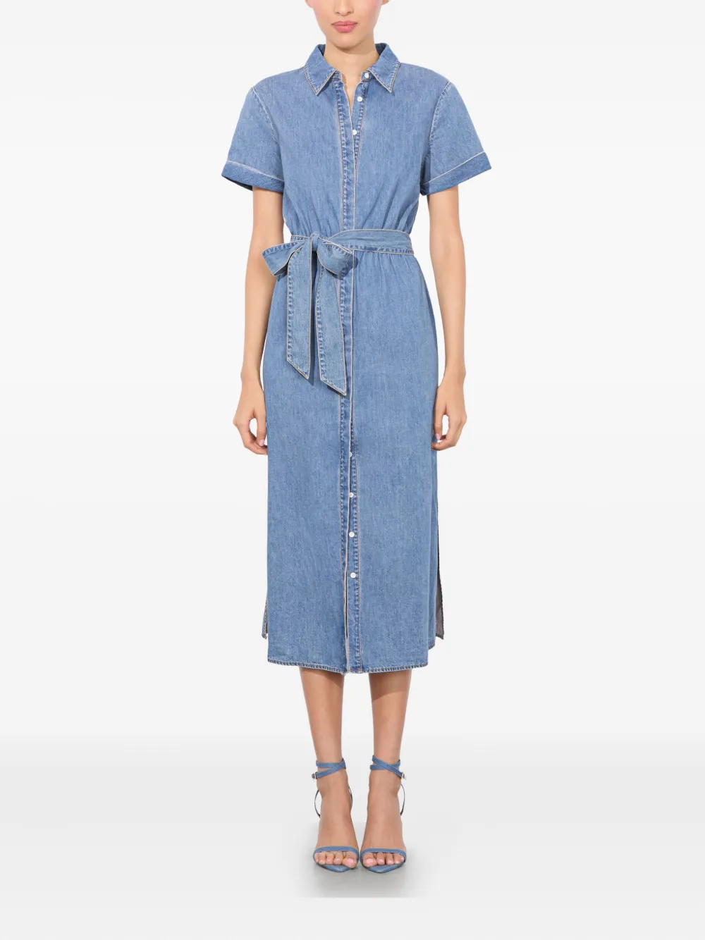 alice + olivia Chassidy blousejurk Blauw