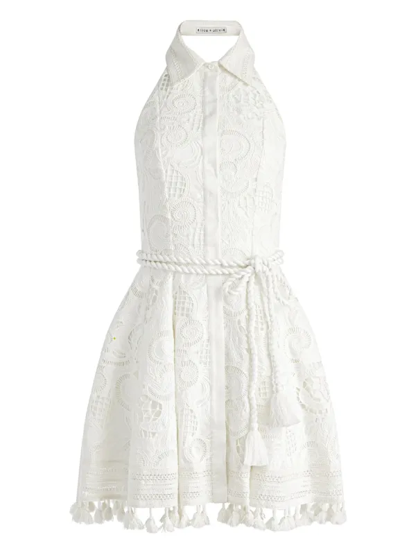 Alice + Olivia Lucy ミニシャツドレス | ホワイト | FARFETCH JP