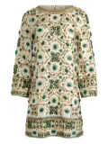 alice + olivia Eleonora embellished dress - White