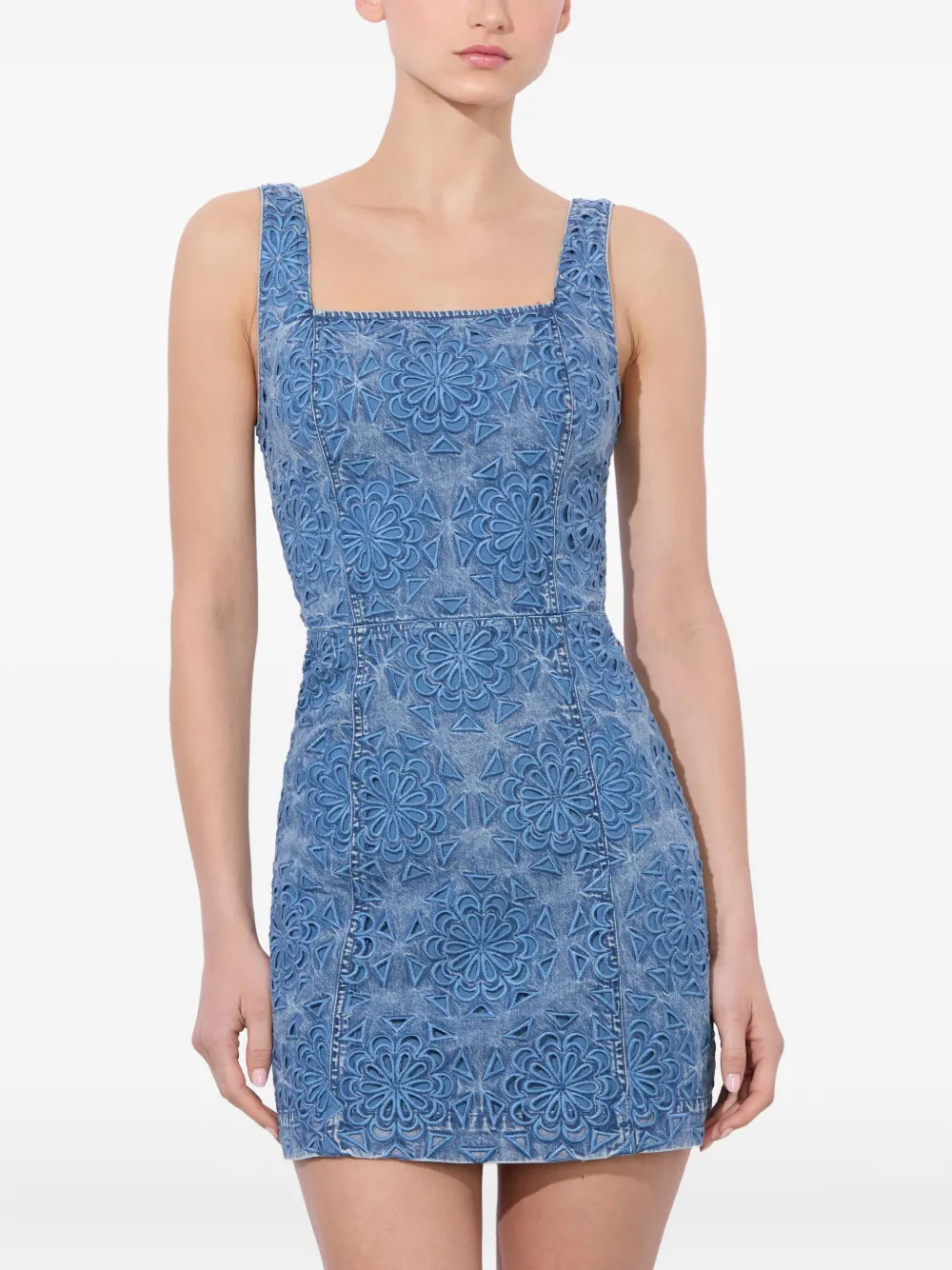 alice + olivia Maryann mini-jurk Blauw