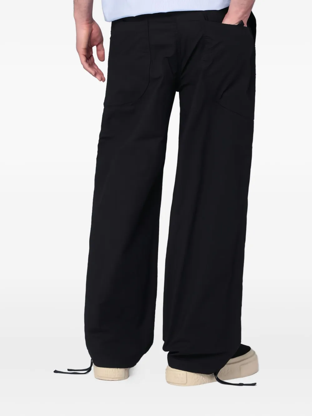 Brain Dead Broek met geborduurde zak Zwart