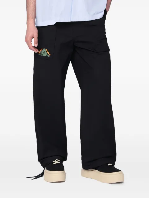 Brain Dead embroidered-pocket pants