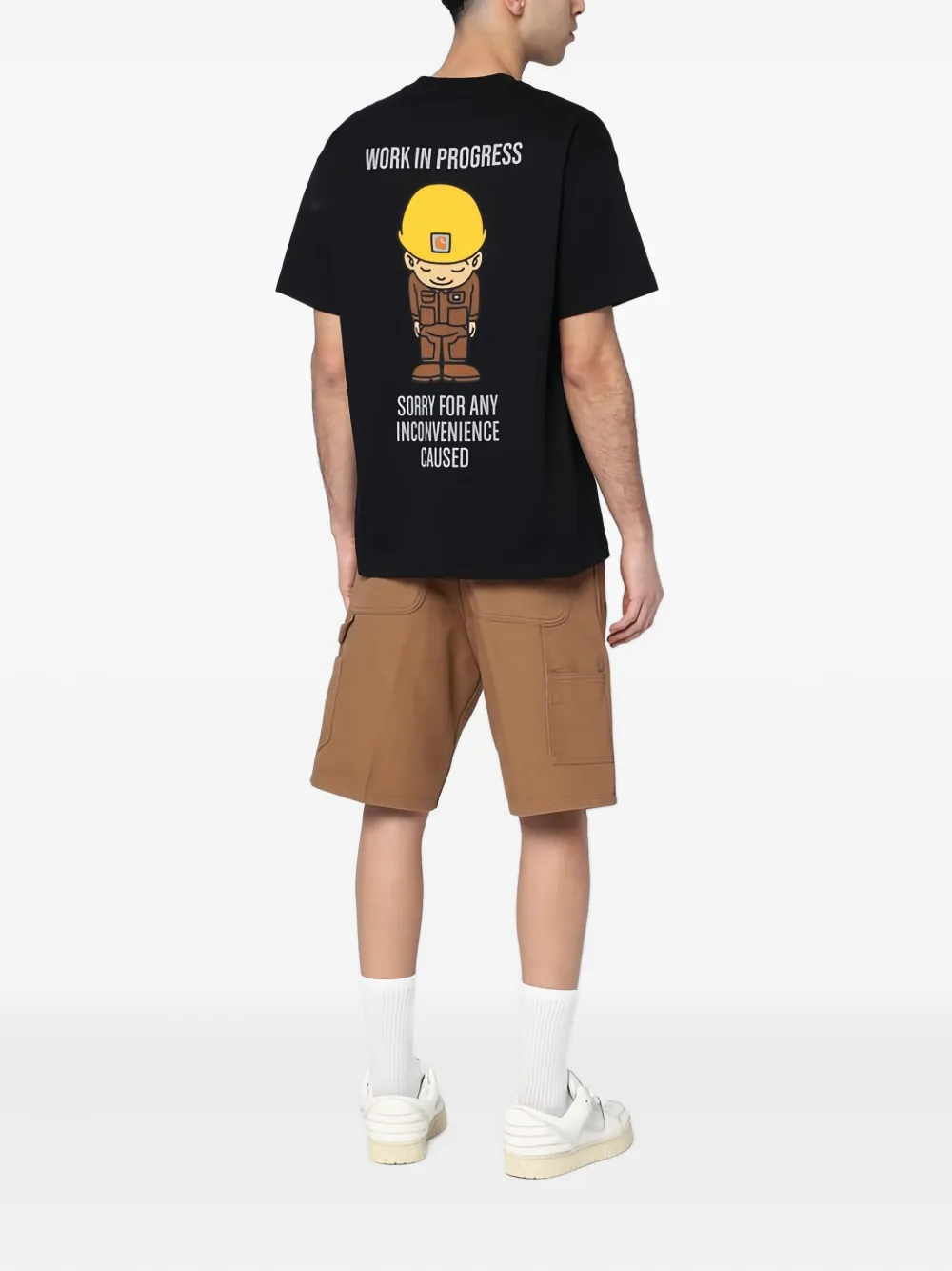 Carhartt WIP Sumimasen worker-graphic T-shirt Zwart