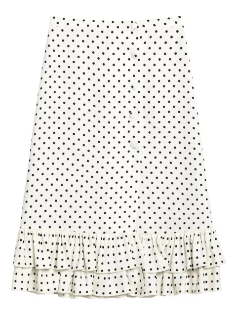 Valentino Garavani polka dot-print midi skirt 