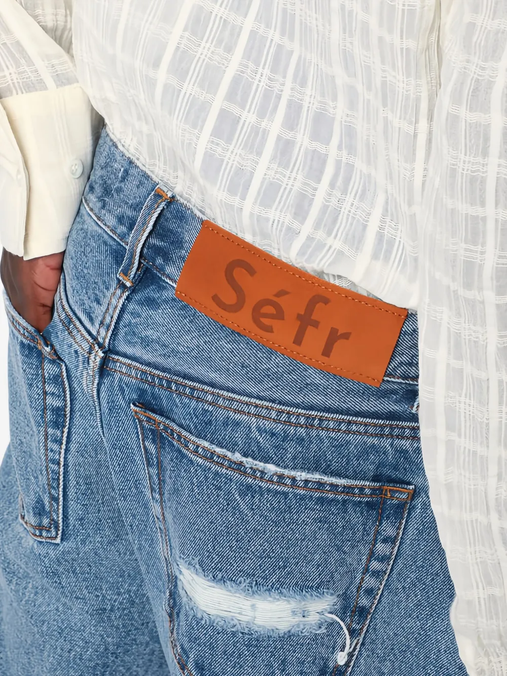 Séfr Straight jeans Blauw