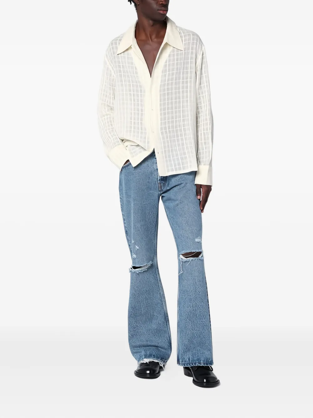 Séfr Straight jeans Blauw