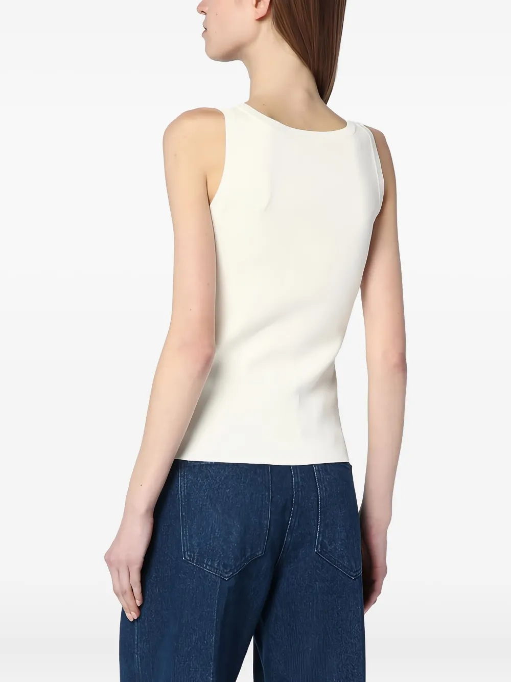Max Mara Pentola Tank Top In Neutral