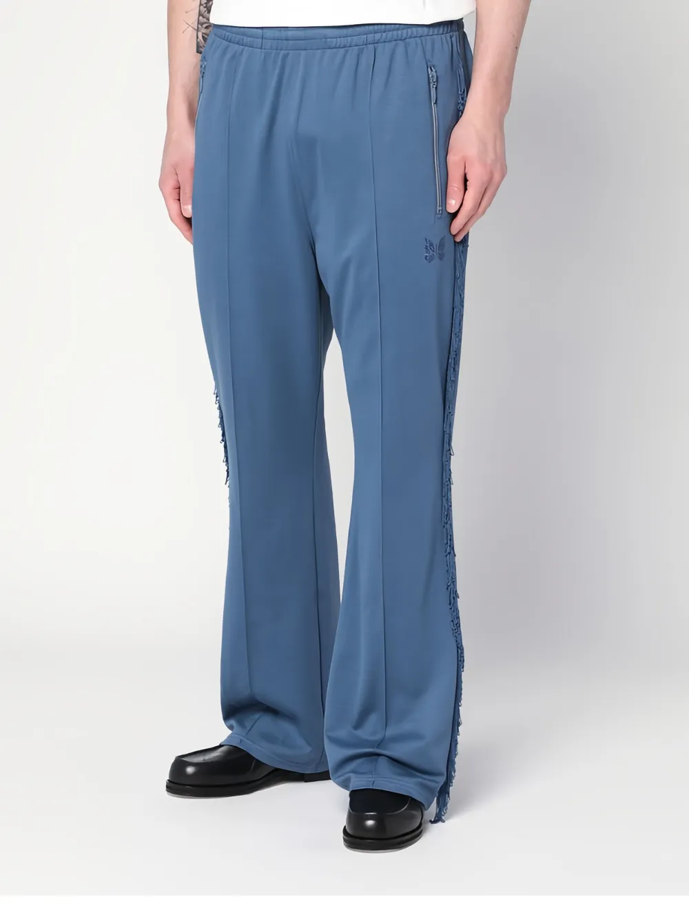 Needles Broek met franje detail Blauw