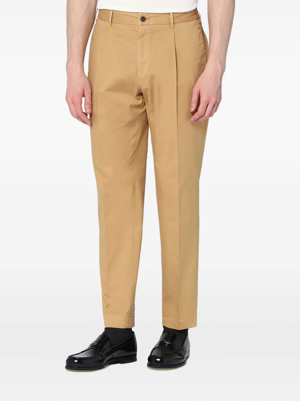 Santaniello tapered trousers | Brown | Image 1