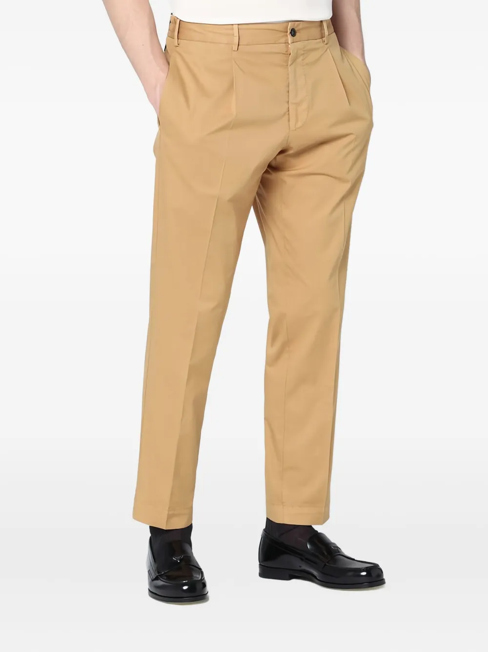 Santaniello Broek met toelopende pijpen Bruin