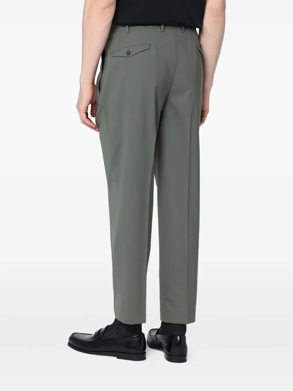 Santaniello Broek met toelopende pijpen Groen