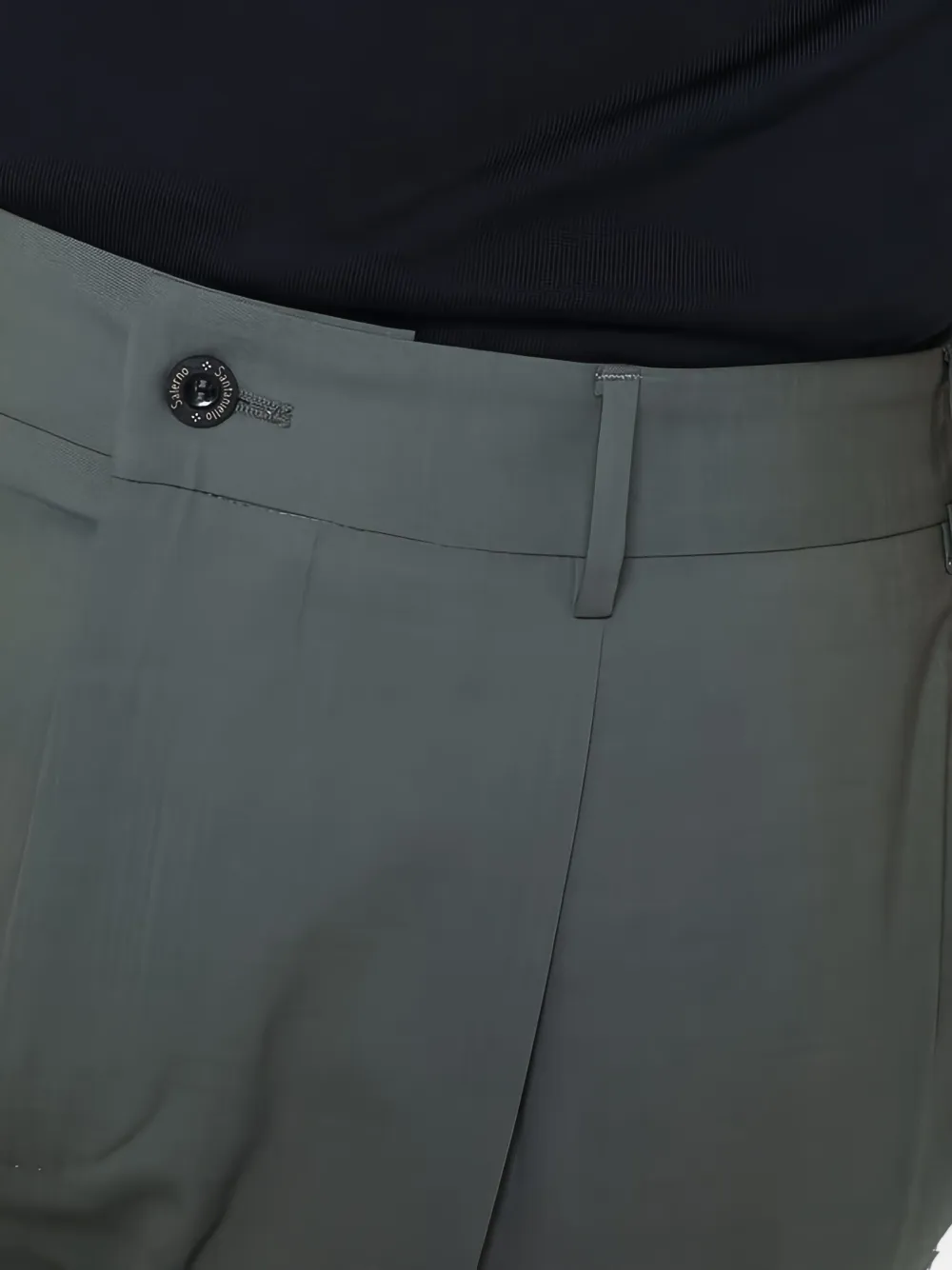 Santaniello Broek met toelopende pijpen Groen