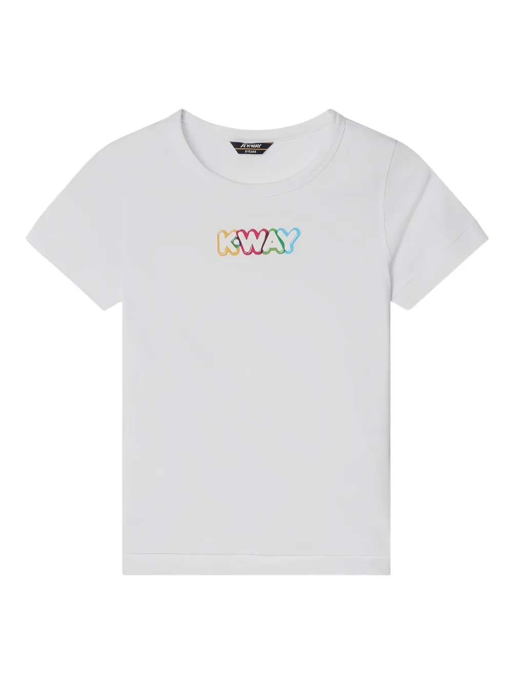 K Way Kids T-shirt met logo Wit