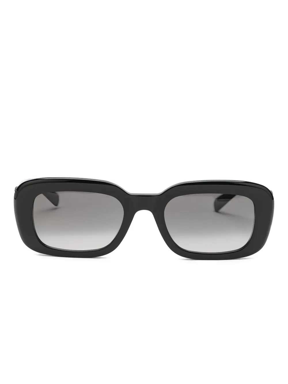 Saint Laurent Eyewear Pillowed rectangle sunglasses Zwart
