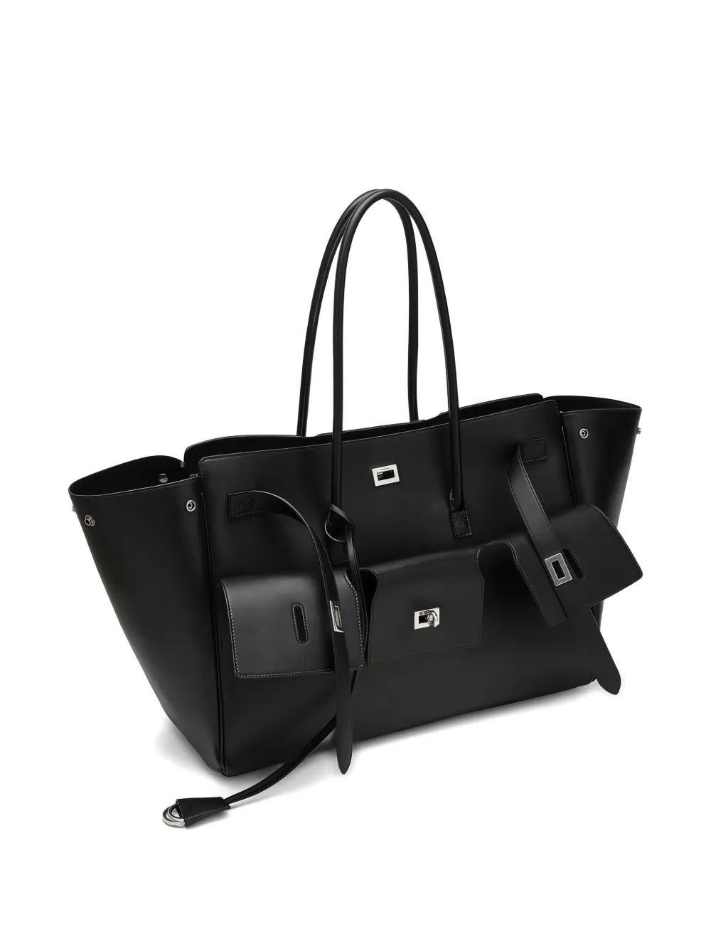 Balenciaga Bel Air shopper met zak Zwart