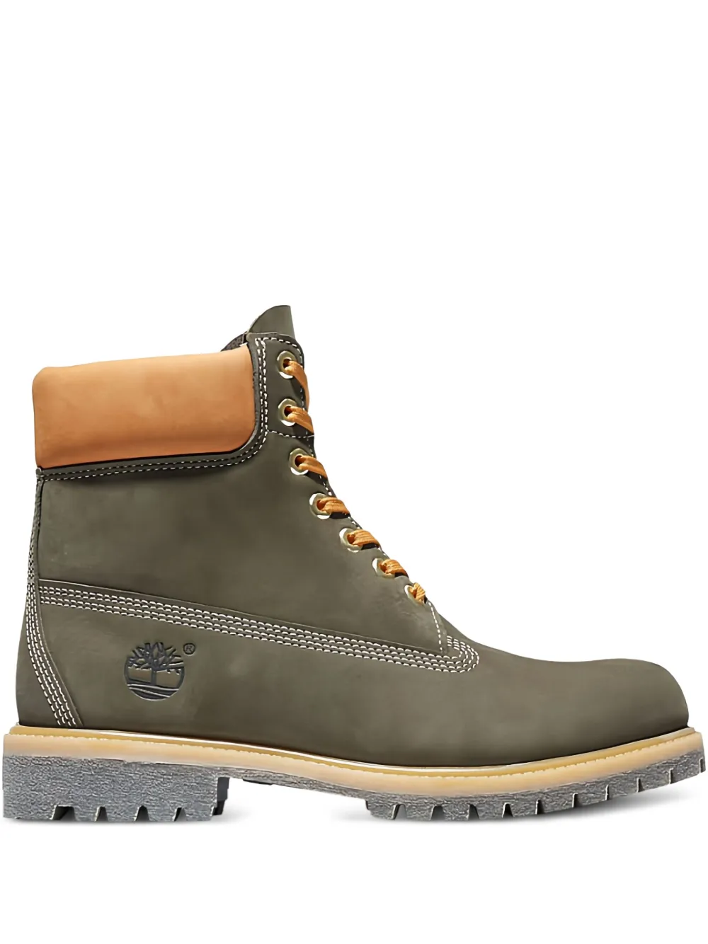 Timberland leather lace-up boots Green