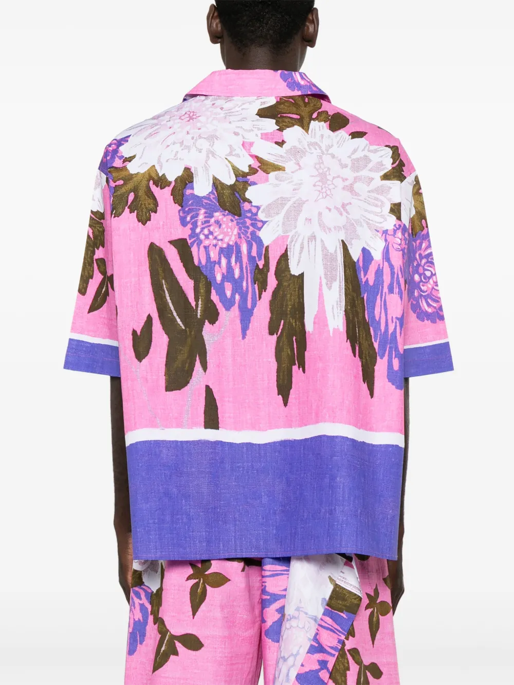 Craig Green Overhemd met bloemenprint Paars