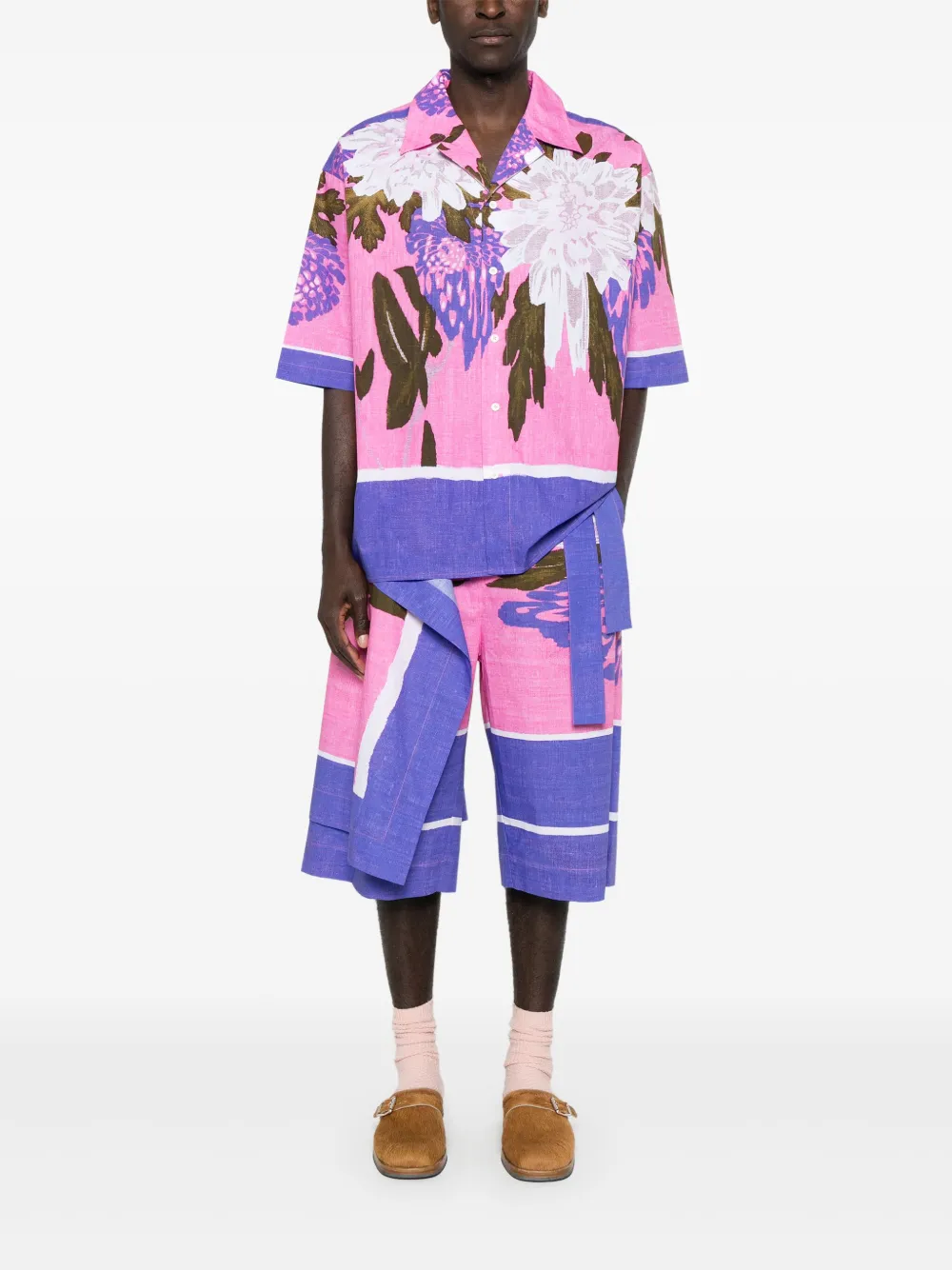 Craig Green floral-print shirt - Paars