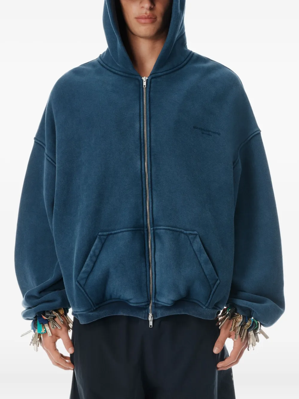 Alexander Wang Hoodie met logoprint Blauw