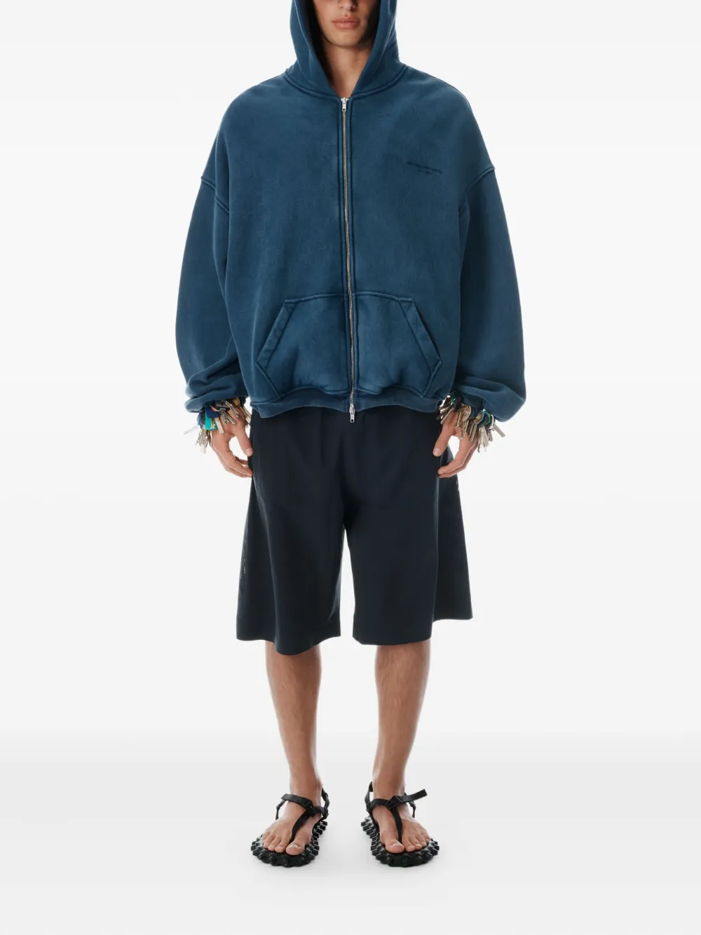 Alexander Wang Hoodie met logoprint Blauw