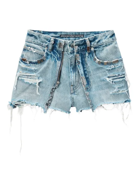 Alexander Wang distressed denim shorts