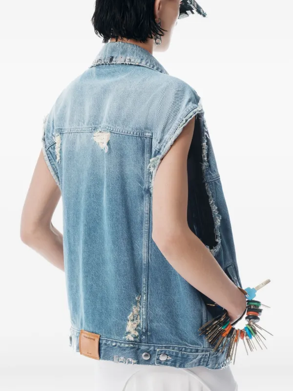 Alexander Wang Denim Vest Black FARFETCH IN
