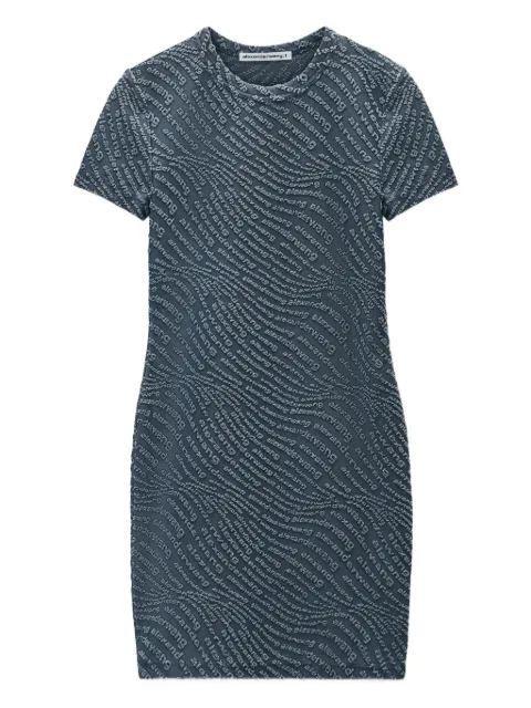 Alexander Wang short-sleeve logo-embossed dress