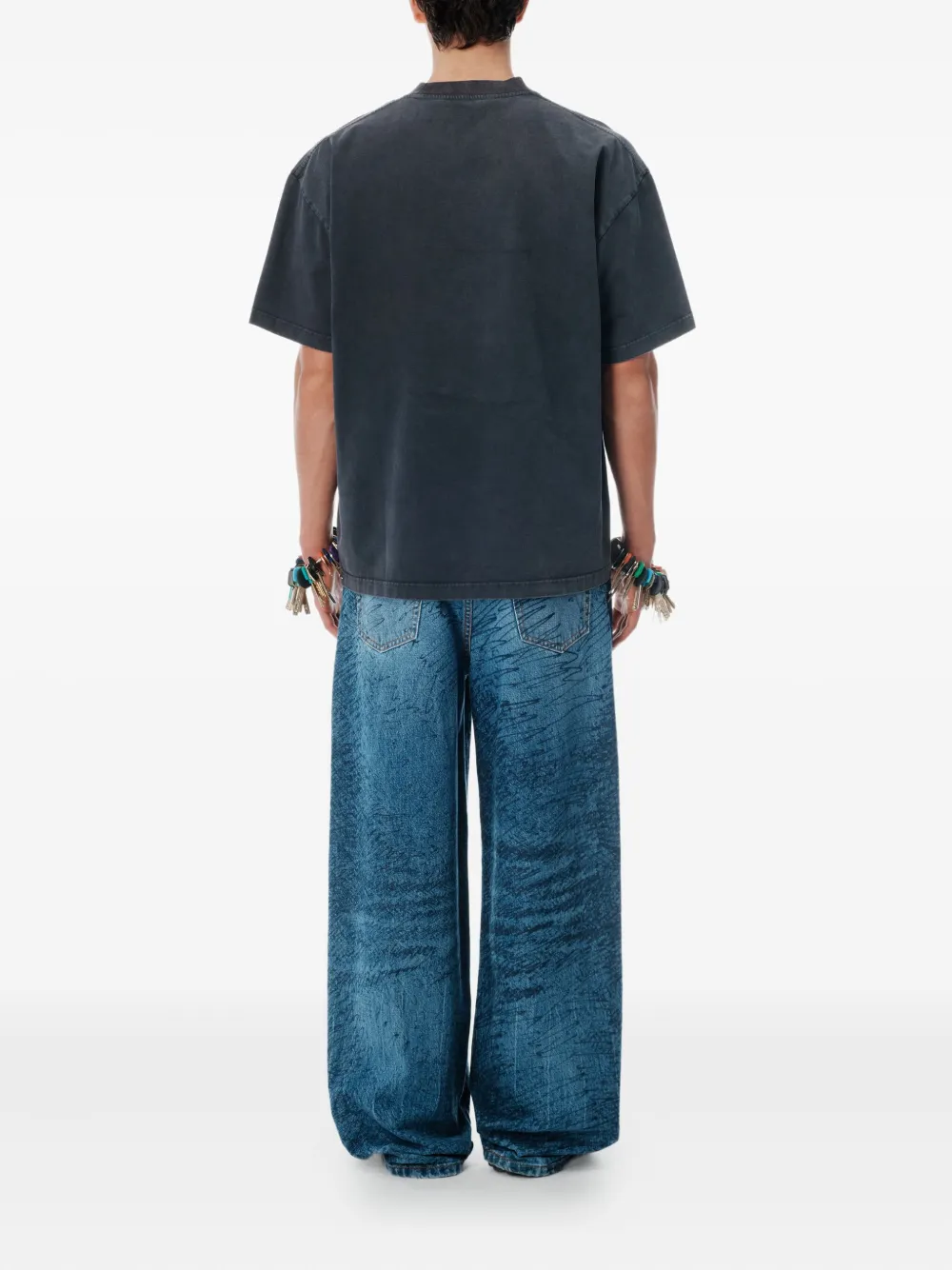 Alexander Wang T-shirt met logoprint Zwart