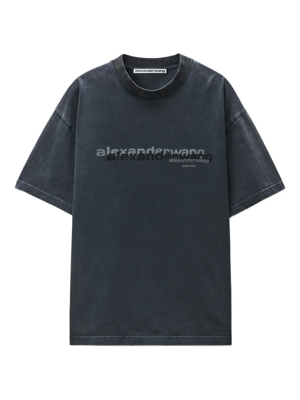 Alexander Wang T-shirt met logoprint Zwart