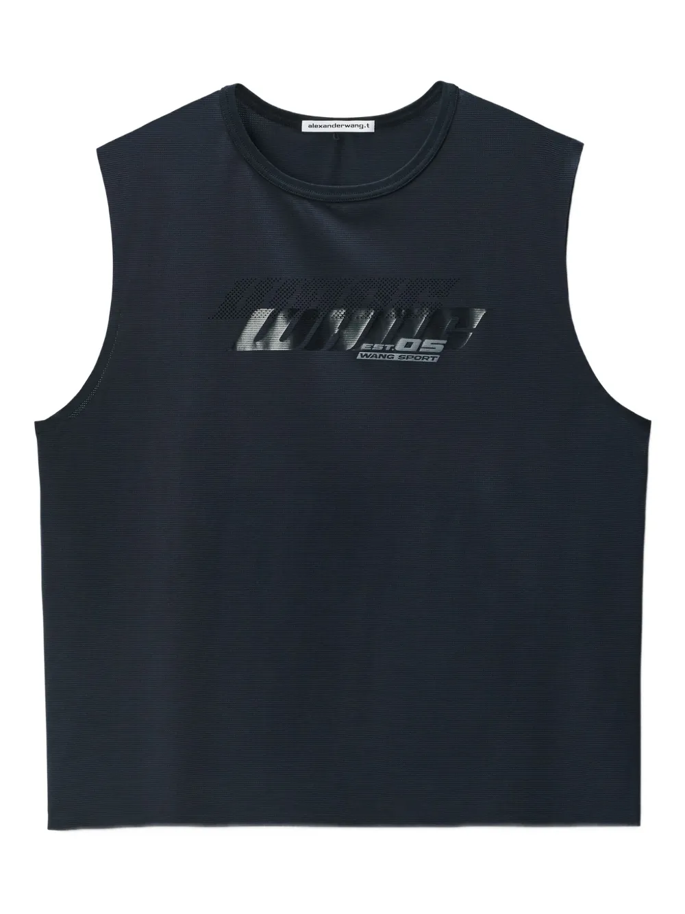 Alexander Wang Hemd met logoprint Zwart