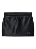 Alexander Wang elasticated-waistband satin skirt - Black