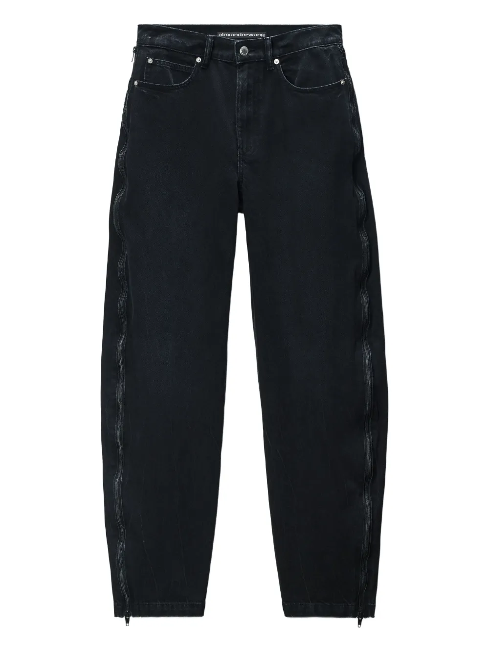 Alexander Wang Jeans met ritsdetail Zwart