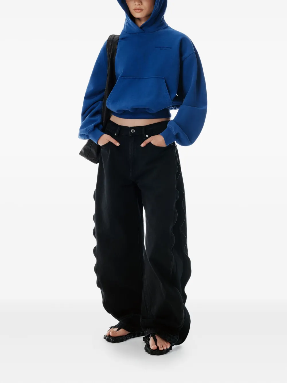 Alexander Wang Jeans met ritsdetail Zwart