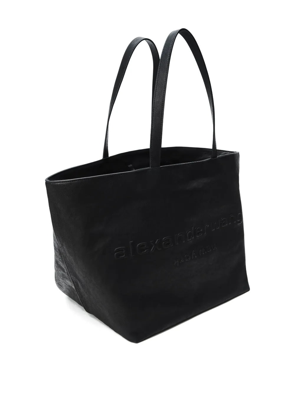 Alexander Wang Shopper met logo-reliëf Zwart