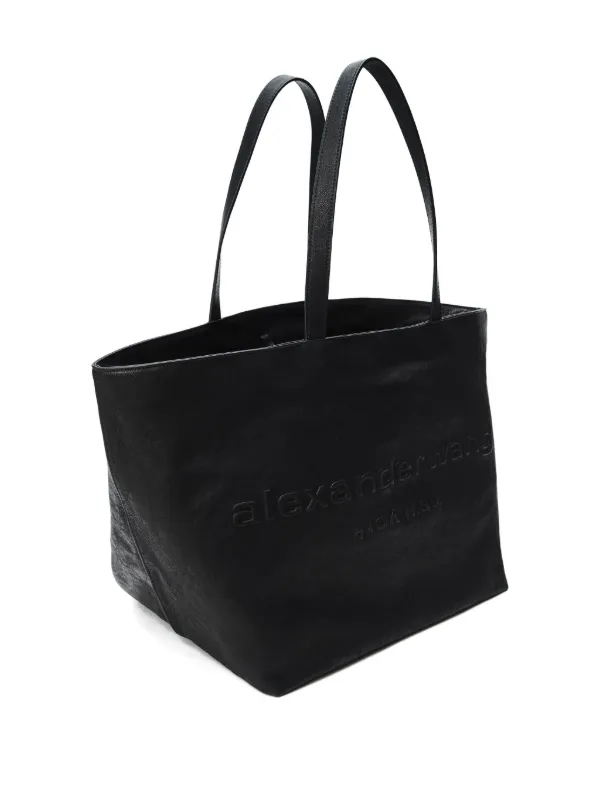 Alexander Wang ロゴエンボス ハンドバッグ | ブラック | FARFETCH JP