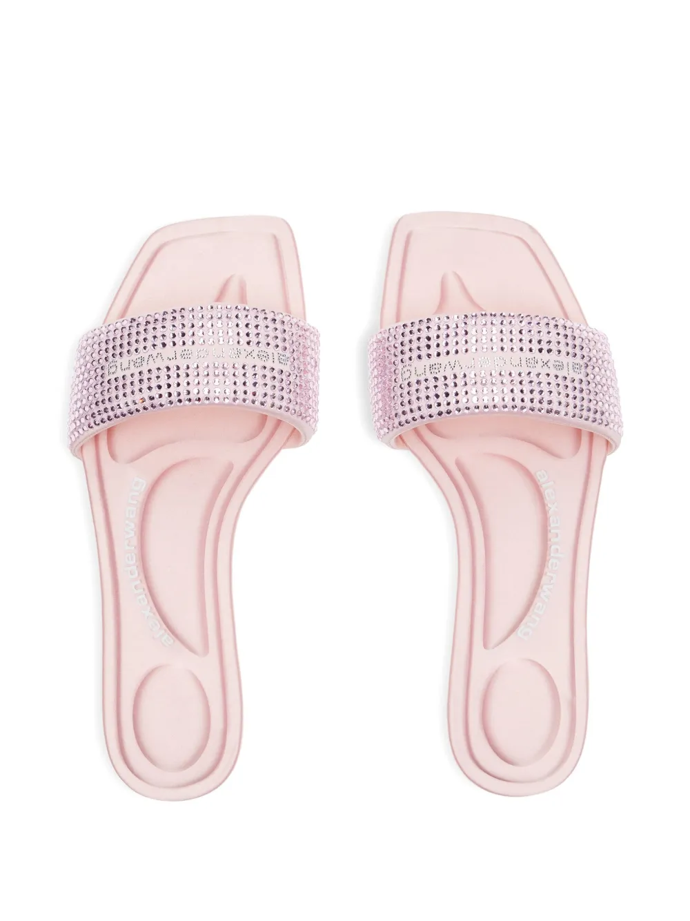 Alexander Wang crystal-embellished sandals Pink
