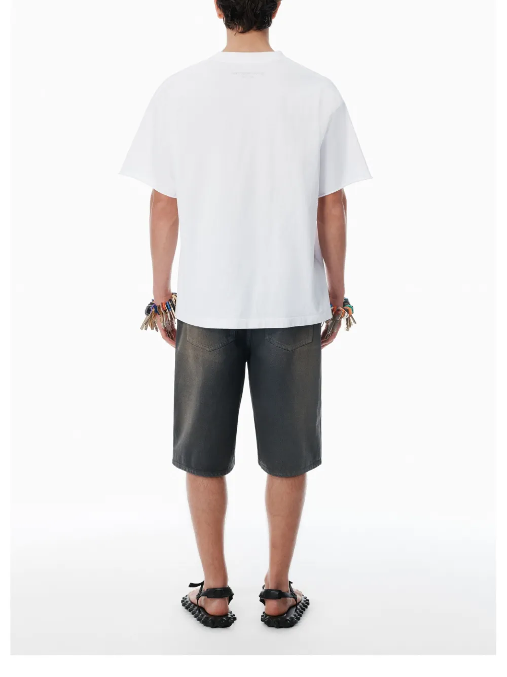 Alexander Wang logo cotton T-shirt Wit