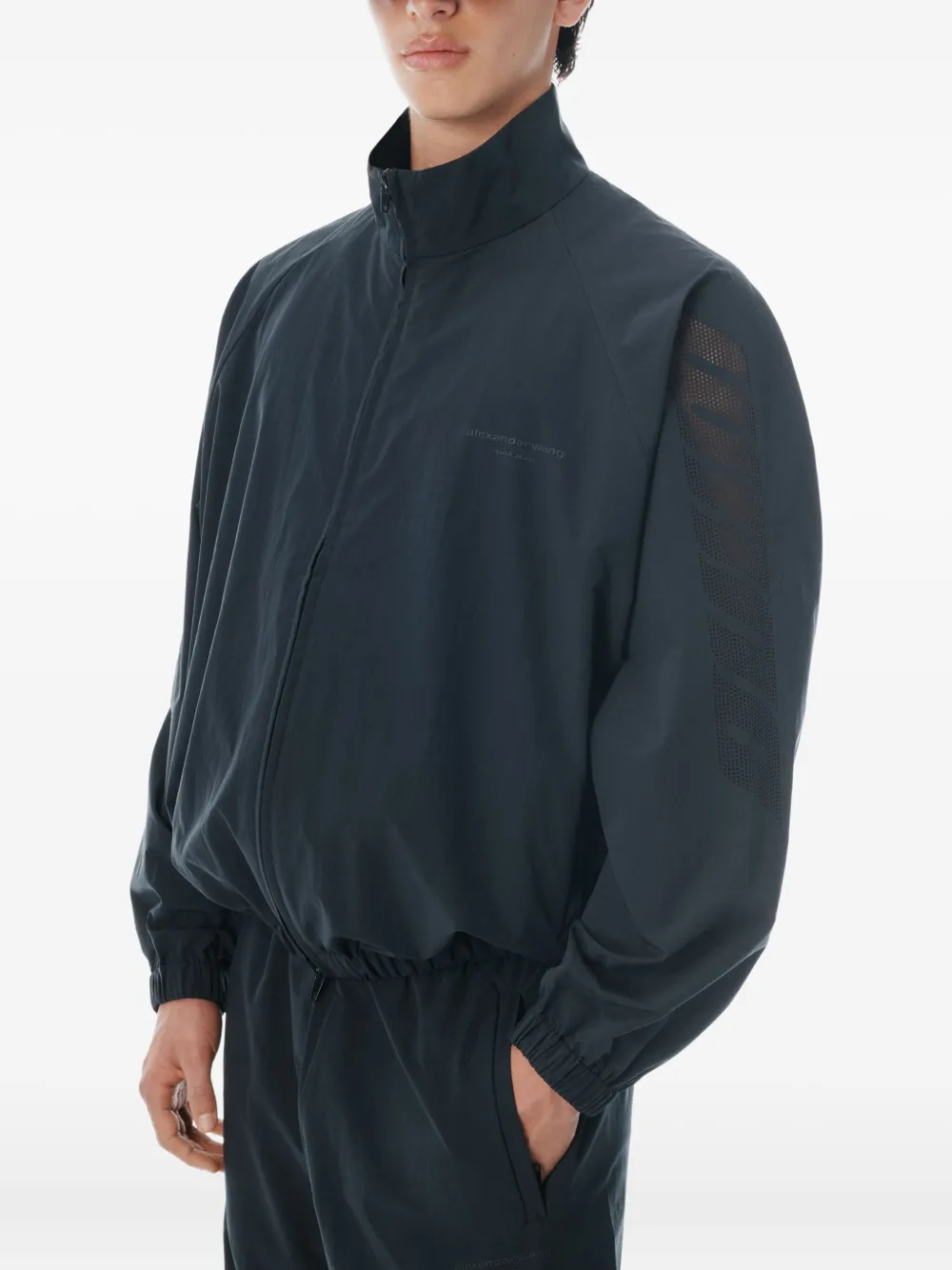 Alexander Wang Trainingsjack met logo Zwart
