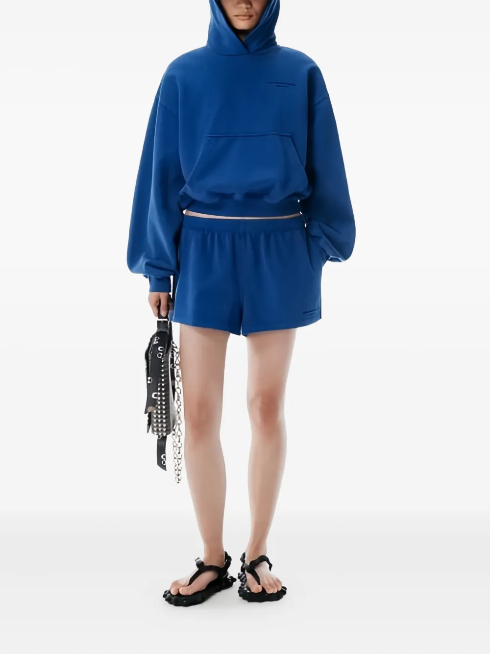 Alexander Wang Elastic-waistband Mini Shorts In Multi
