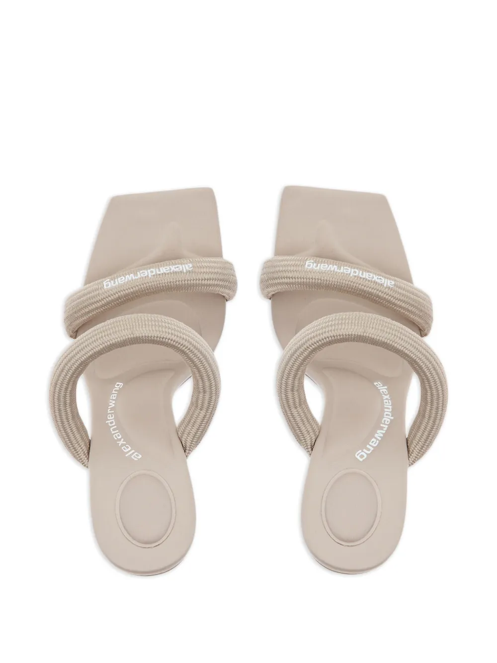 Alexander Wang Julie stiletto sandalen met dubbel bandje Beige