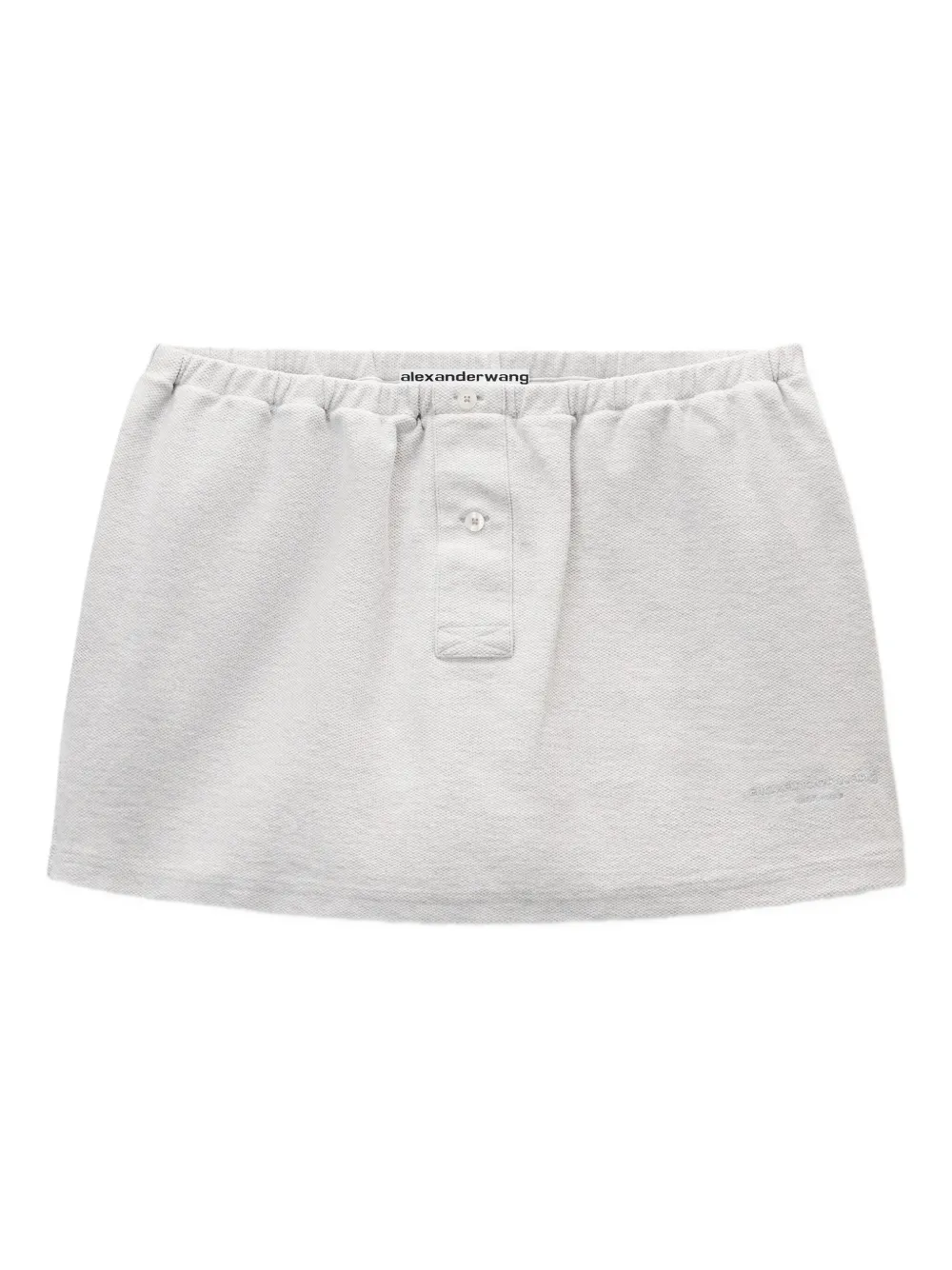 Alexander Wang button-placket miniskirt | gris | Image 1