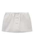 Alexander Wang button-placket miniskirt - Grey