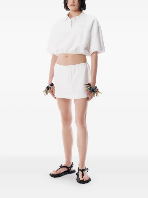 Alexander Wang クロップド ポロシャツ | ホワイト | FARFETCH JP
