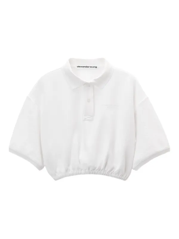 Alexander Wang クロップド ポロシャツ | ホワイト | FARFETCH JP