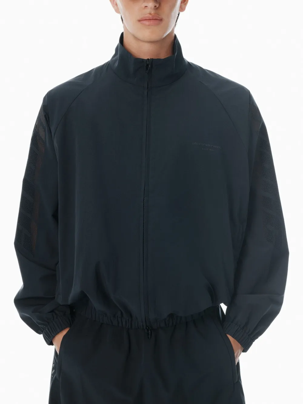 Alexander Wang Shorts met geperforeerd logo Zwart