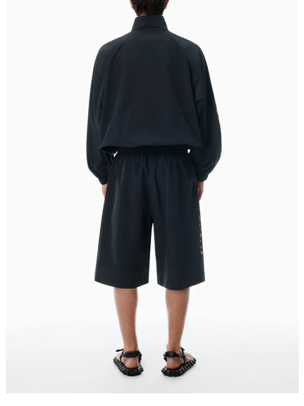 Alexander Wang Shorts met geperforeerd logo Zwart