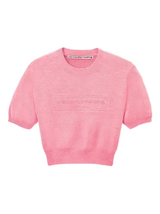 Alexander Wang パフスリーブ ニットトップ | ピンク | FARFETCH JP