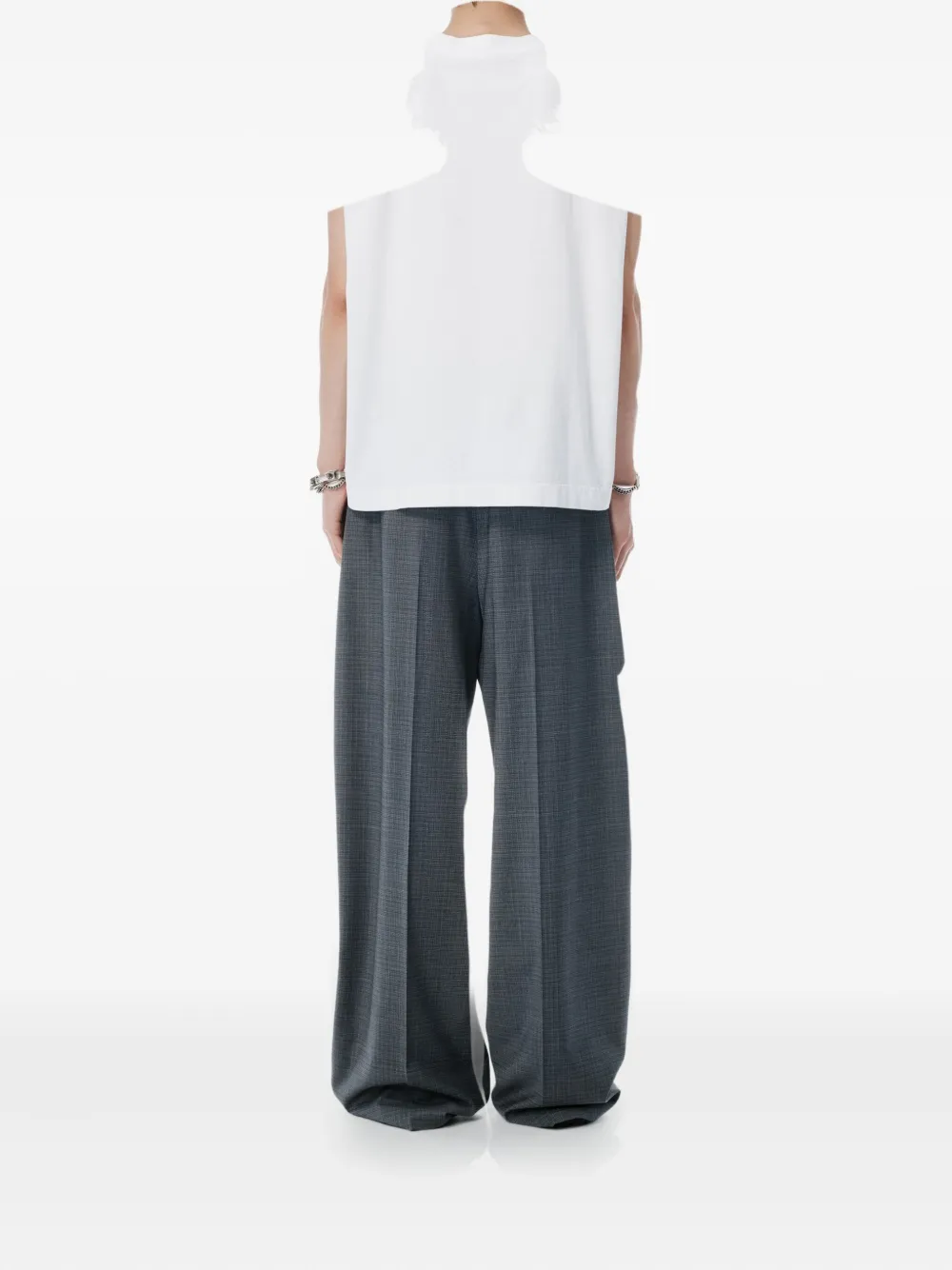 Alexander Wang Cropped tanktop Wit