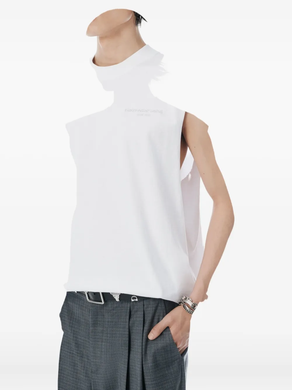 Alexander Wang Cropped tanktop Wit
